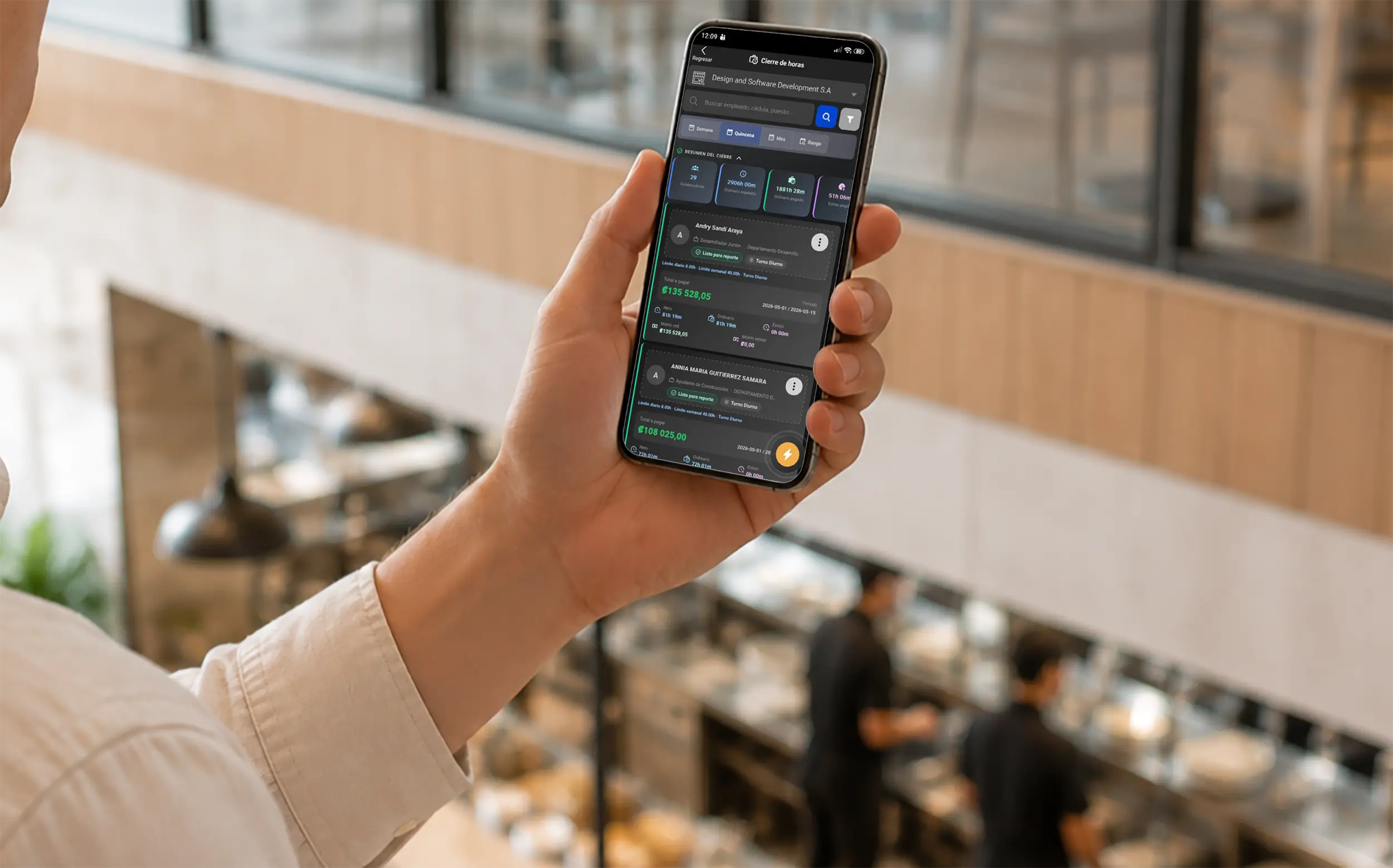 Cierre de horas trabajadas en control de asistencia