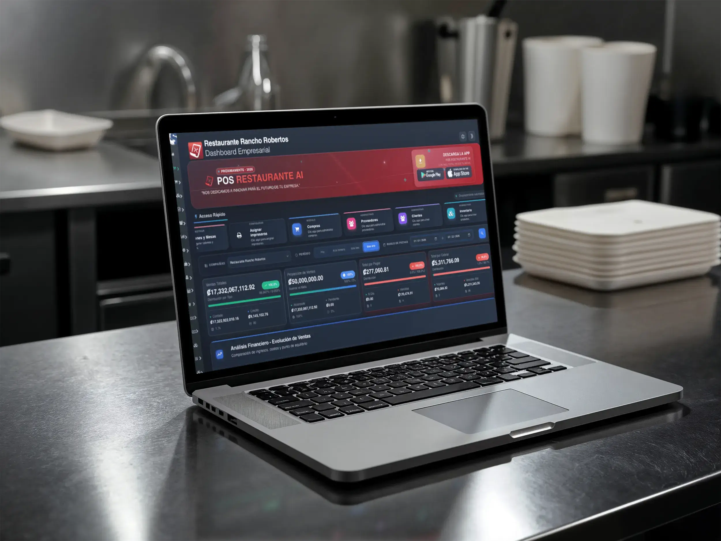Reportes detallados y analitica avanzada para restaurantes