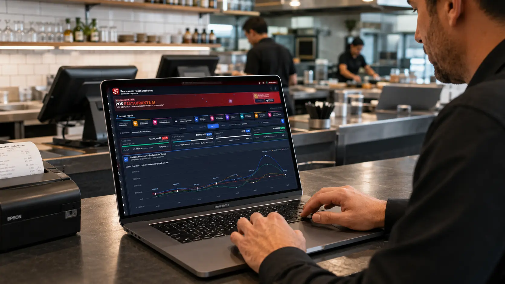 Acceso web de POS Restaurantes desde navegador para gestionar restaurantes