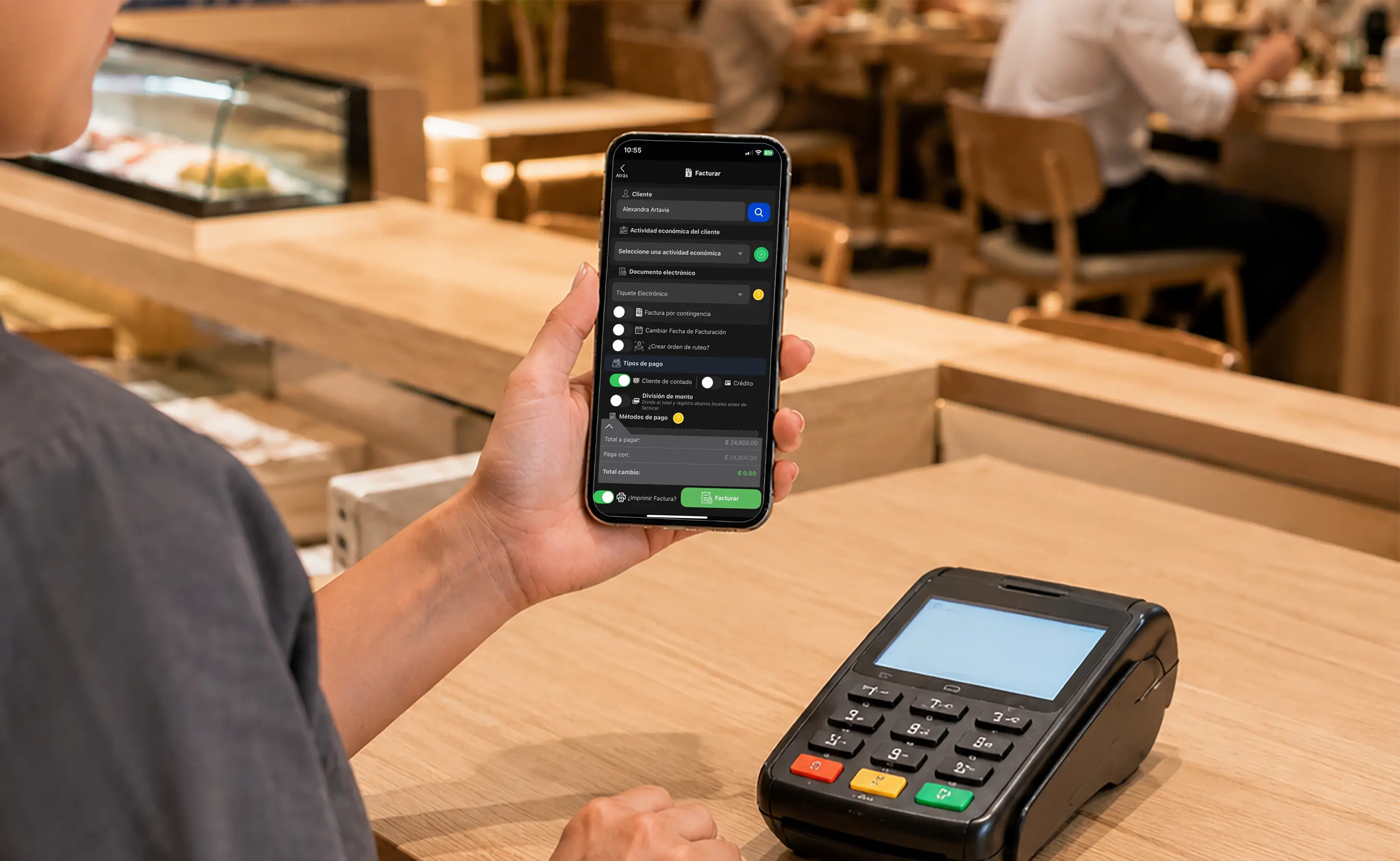 Facturacion desde mesa para restaurante de sushi