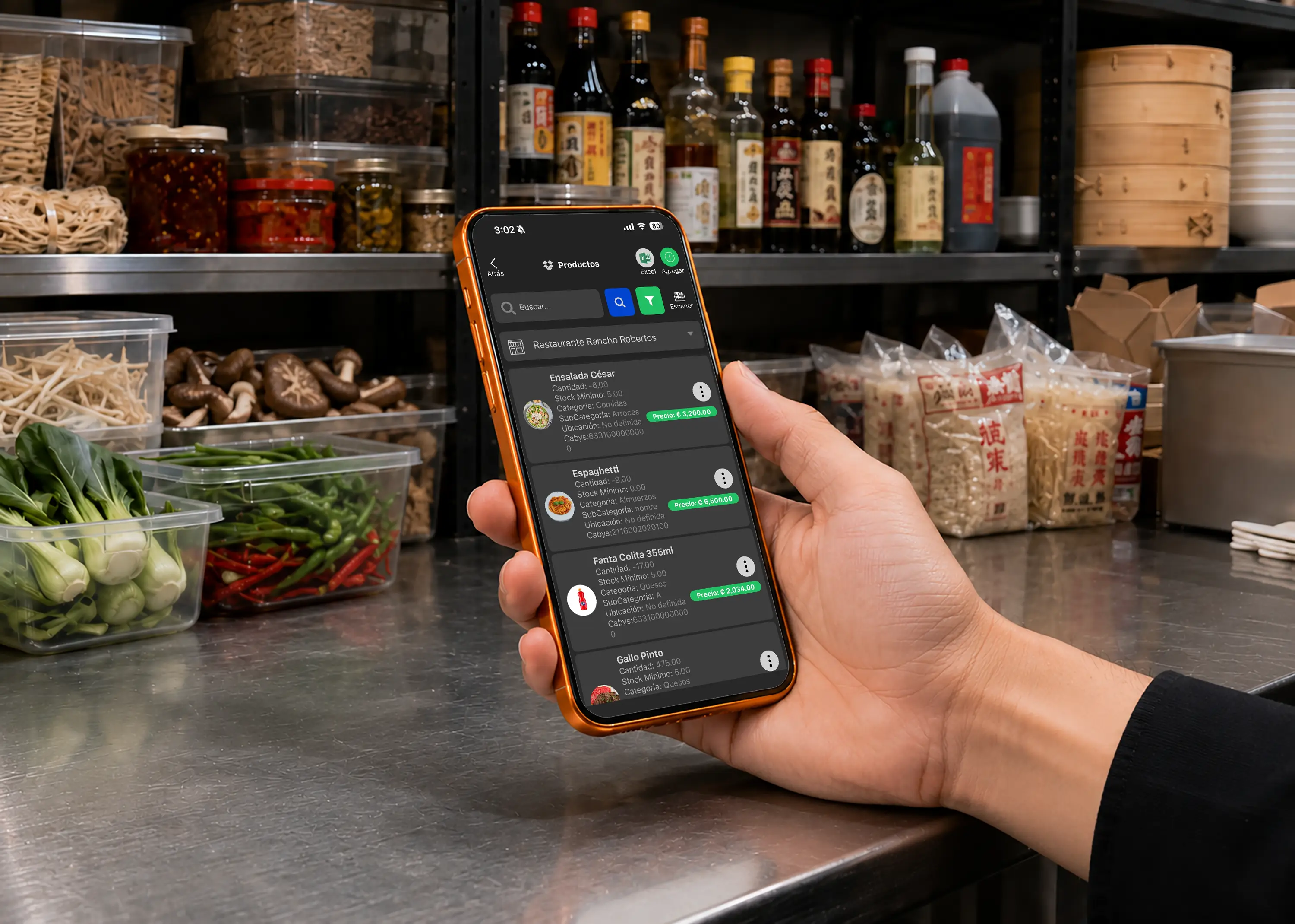 Inventario para restaurantes con conteos desde app movil