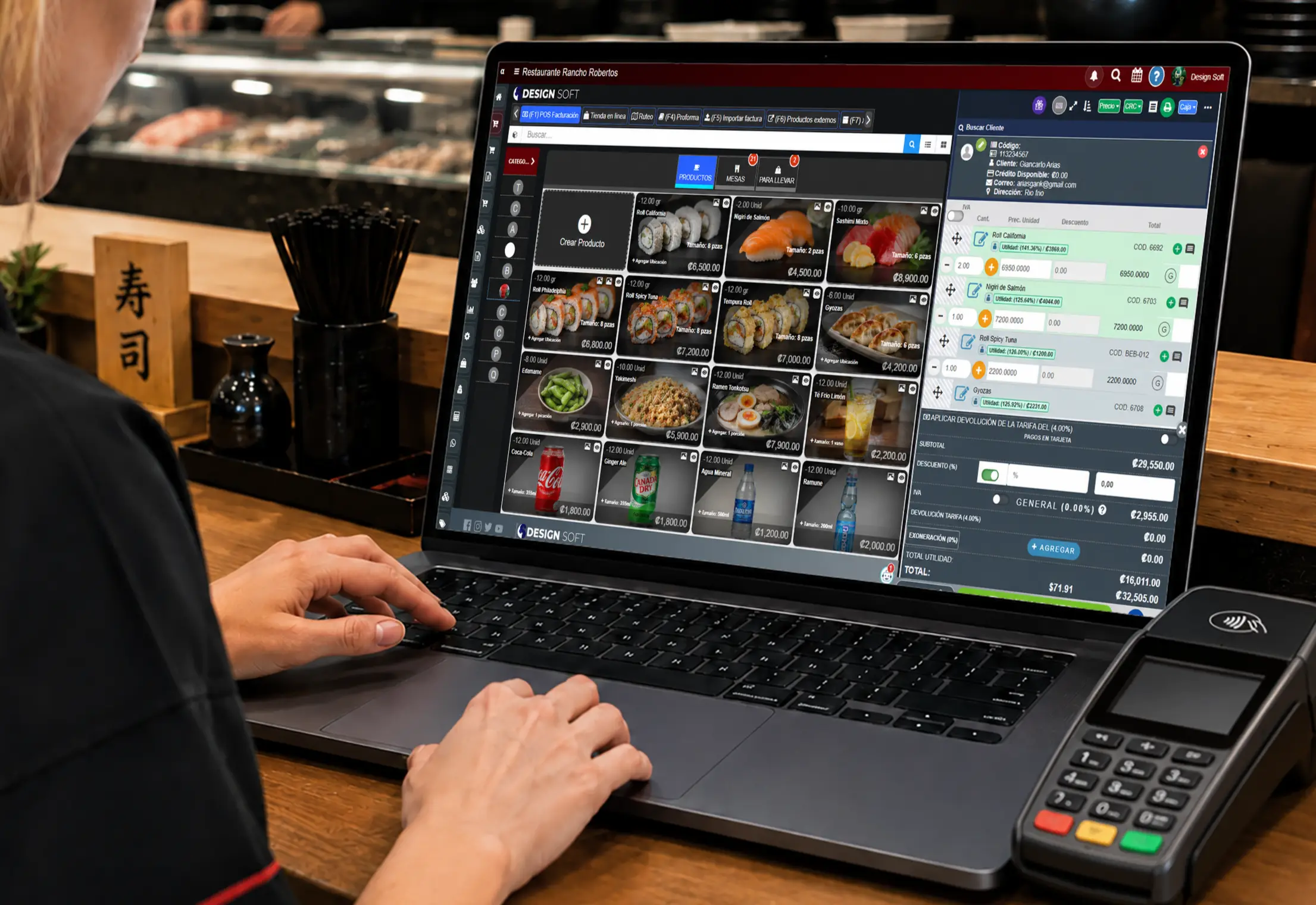 Sistema web POS para restaurante de sushi