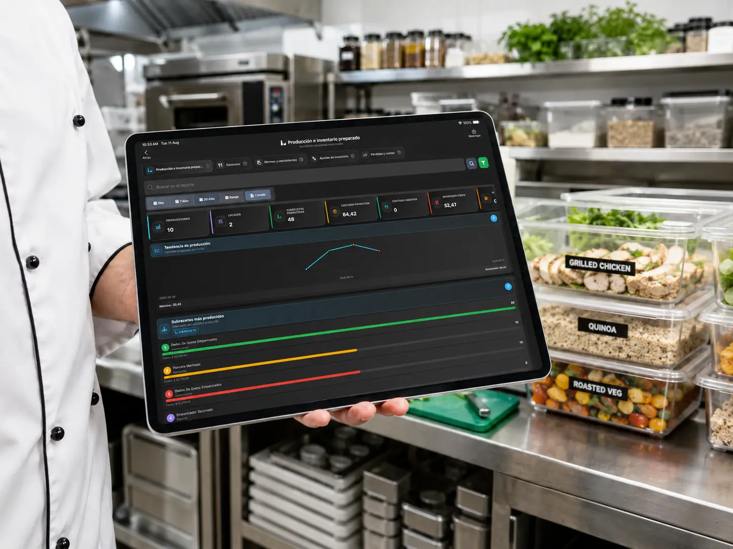 Inventario preparado actualizado en POS Restaurantes