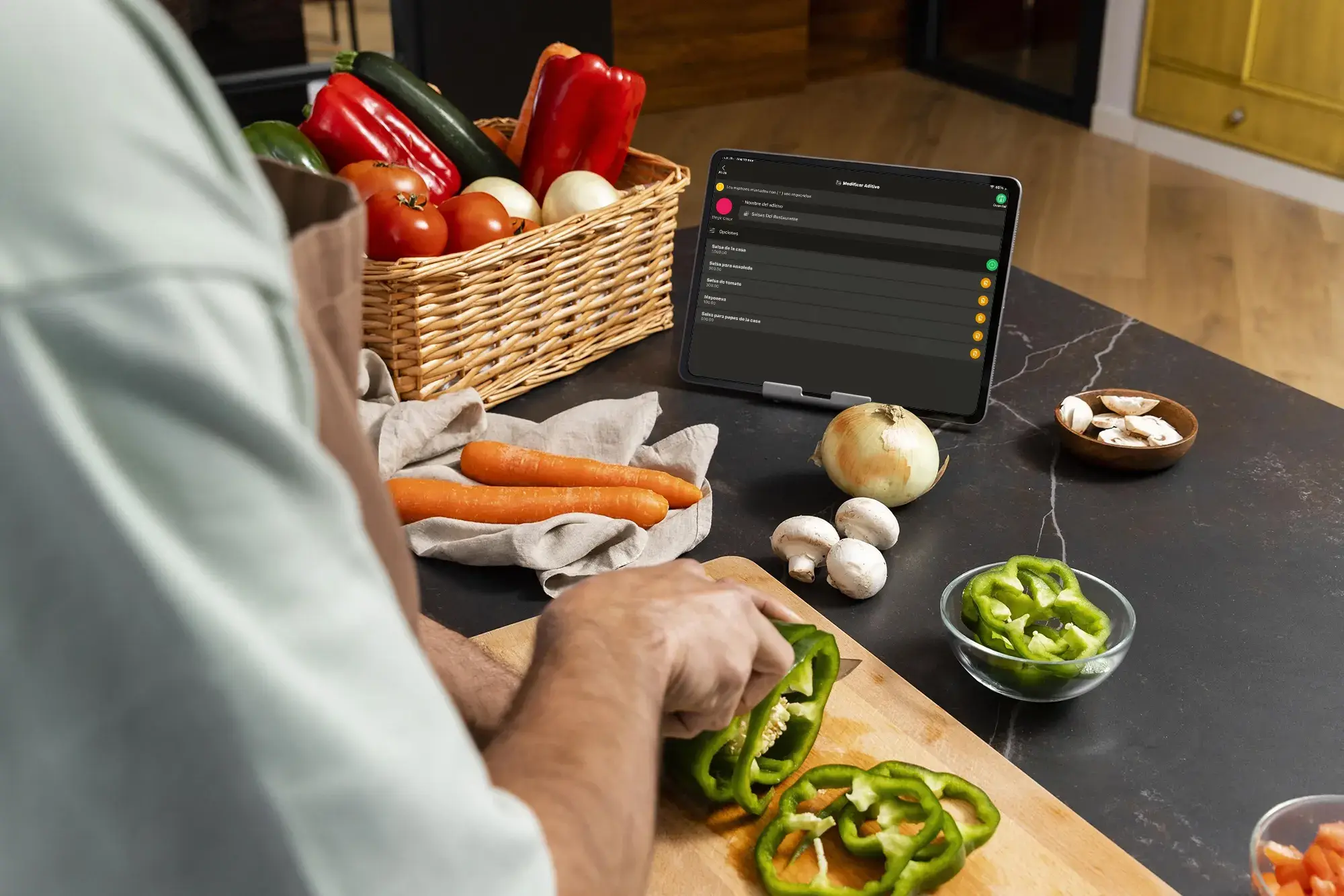 Comandas digitales para cocina en restaurantes